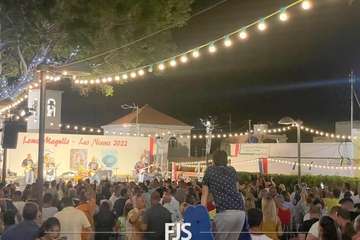 Concierto de tres bandas en la Plaza de Las Nieves en Lomo Magullo/Francisco Javier Santana.